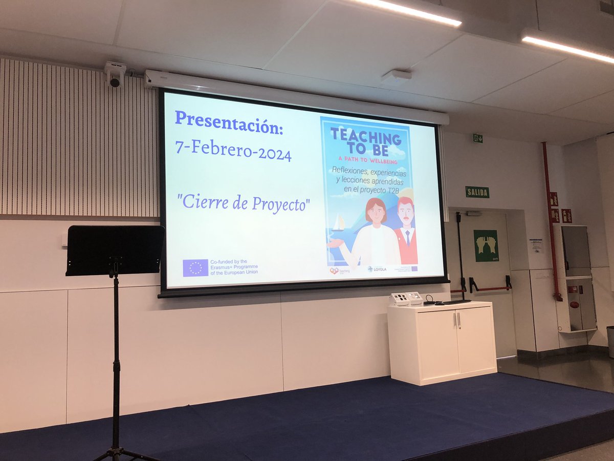 Comenzamos la 'Final Conference' del proyecto de investigación de <a href="/LoyolaAnd/">Universidad Loyola</a> <a href="/TeachingBe/">Teaching to be</a>  financiado por <a href="/Erasmus_Project/">Erasmus+ Projects</a> 
Un evento para compartir reflexiones, experiencias y lecciones aprendidas de un proyecto para generar herramientas y mejorar el bienestar docente