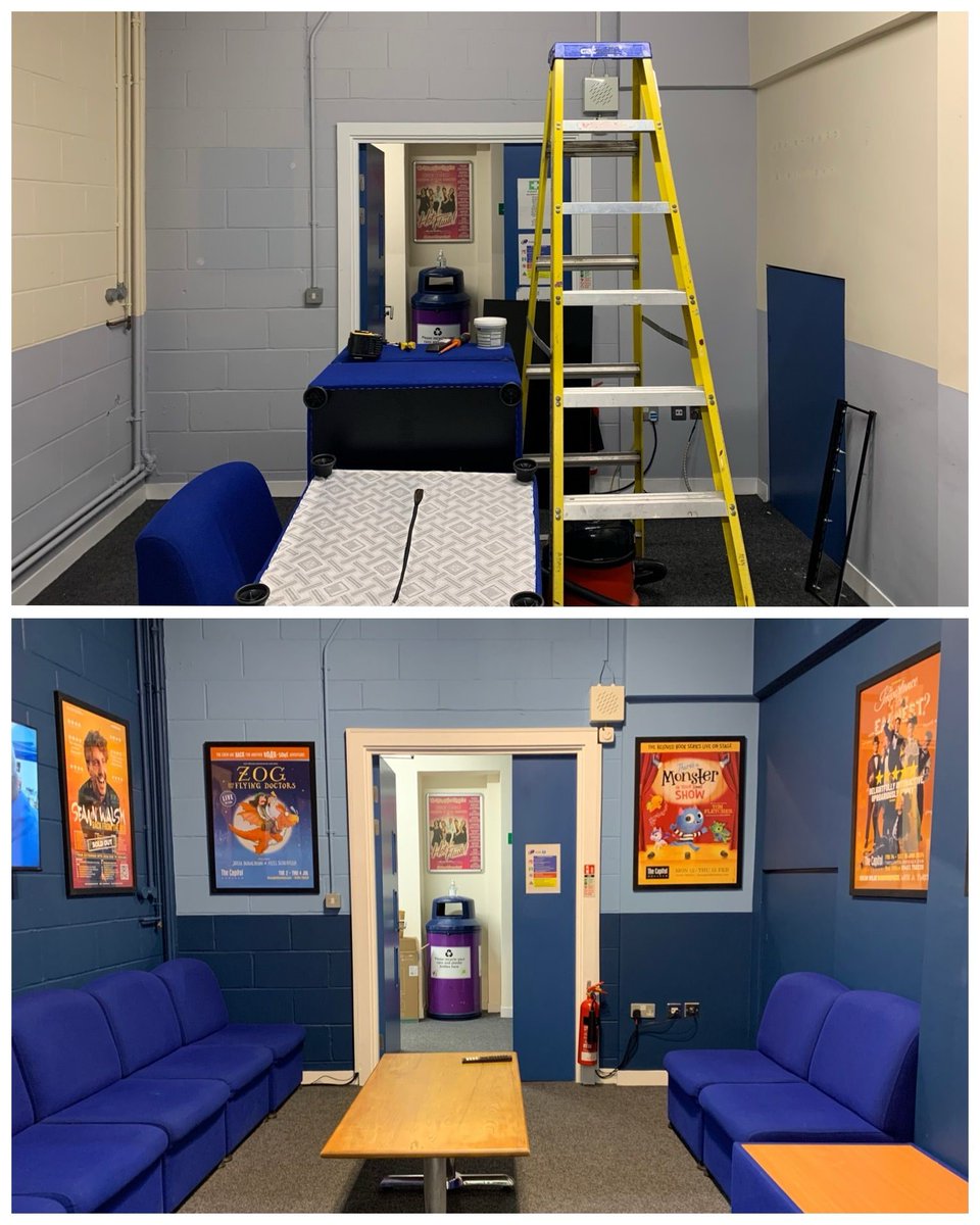 CapitolHorsham's tweet image. ✨ Behind The Scenes! 🌟 Our Green Room's had a mini-makeover creating a cozy haven for our performers💚 🌟 

#BehindTheScenes #MakeoverMagic #ComfortZone #CapitolHorsham