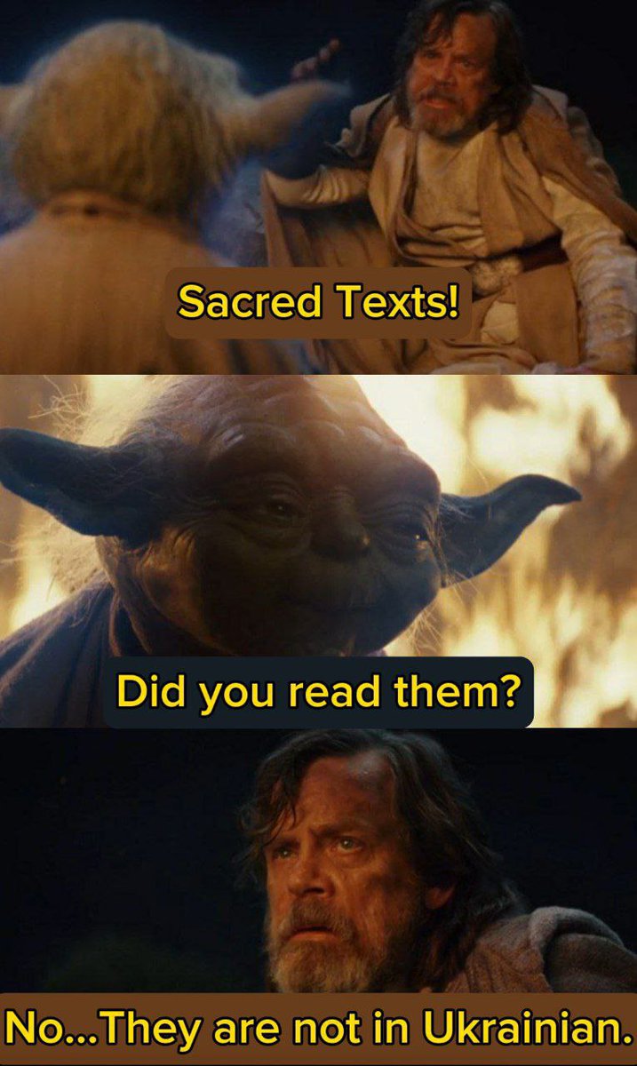 wolfigelkott's tweet photo. Help us, @MarkHamill, you are our only hope! 🇺🇦 Please help us to reach out to @DelReyStarWars to finally publish #starwars books in Ukrainian #SWBooksForUA
@DelReyStarWars @DisneyBooks https://t.co/D60RepcDho