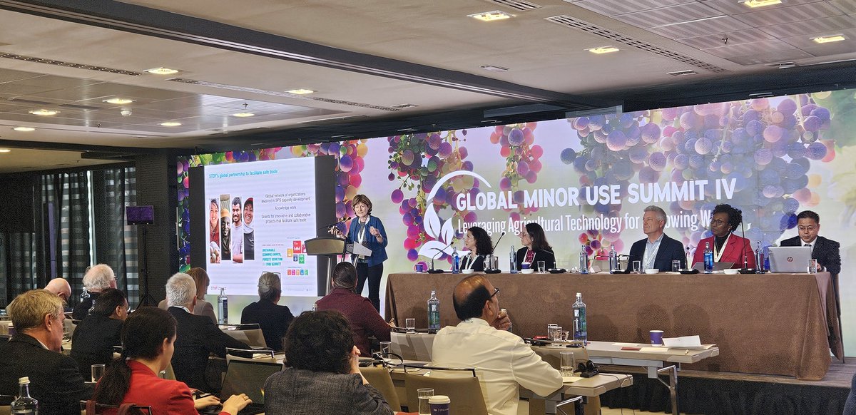 #STDF's role in catalysing innovative partnerships that help developing countries implement <a href="/FAOWHOCodex/">Codex Alimentarius</a> standards to improve food safety and facilitate trade recognized at 4th Global Minor Use Summit, taking place now in Madrid. 
STDF 👉 standardsfacility.org
#GMUS4
#WTOsps