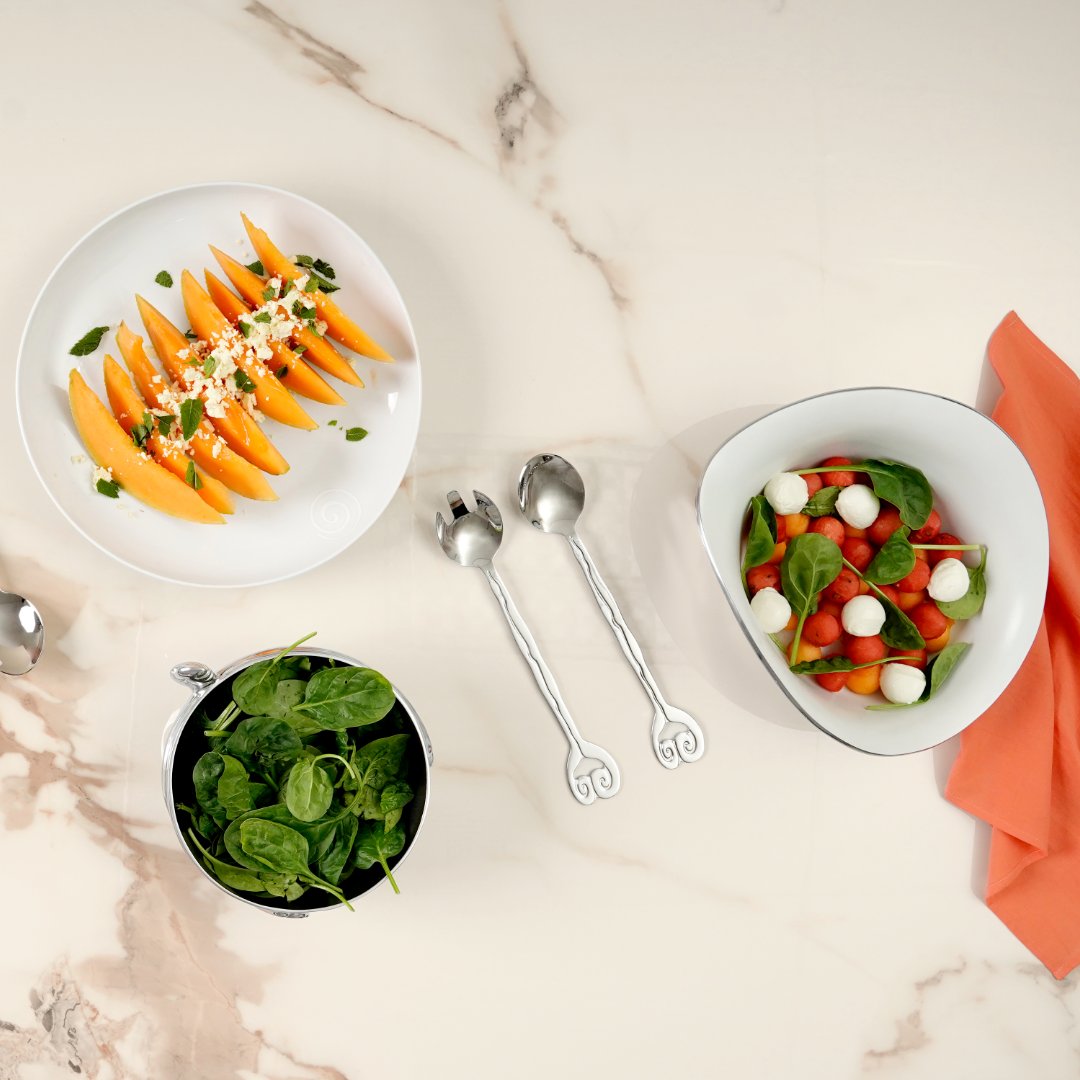 New Salad Server Offer. 
 
Add a splash of functional art to your tablescape with 15% off* Salad Servers. 

Salad Servers - hanging wave, NOW R1019, WAS R1199

Available online and in-store while stocks last: ow.ly/yRg950QyFA2
Valid until 28 February 2024.
*T's &amp; C's