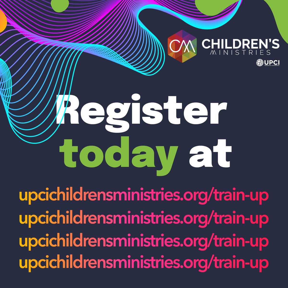 Join us for an incredible Train Up conference happening February 22-23, 2024 in Bessemer, AL! Register today at upcichildrensministries.org/train-up! 

#TrainUp #UPCIchildrensministries #kidmin #NextstartsNOW