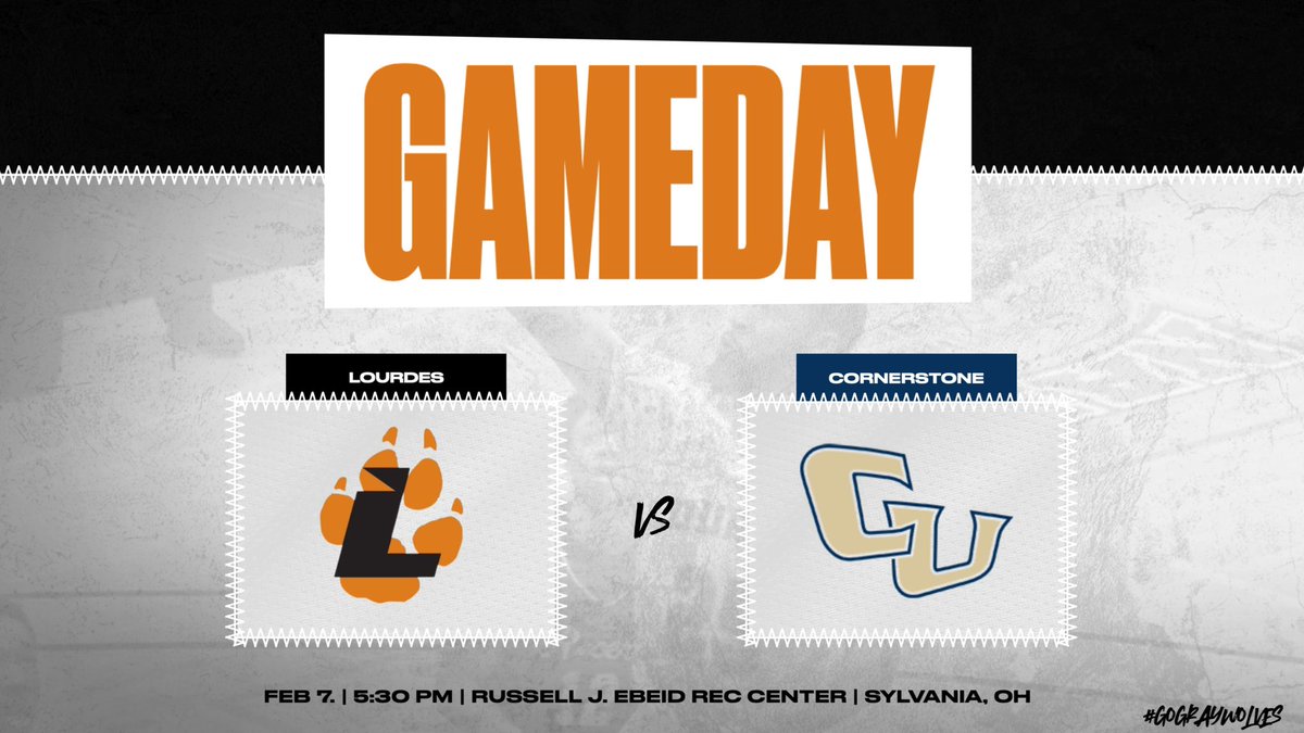 Lourdes_MBB's tweet photo. GAMEDAY!! 
🆚Cornerstone 
📍Russell J. Ebeid Rec Center
⏰ 5:30 PM ET
📊 https://t.co/Aw34yG8kdy
📺 https://t.co/4LomhwGD5D

#gograywolves 🐺🏀 https://t.co/TD2z9XHraB