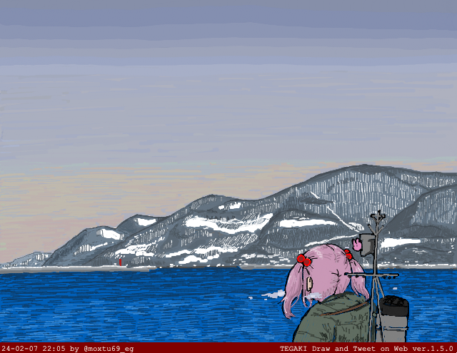 生まれた街のあの白さをあなたにも見せたい #tegaki_dt 