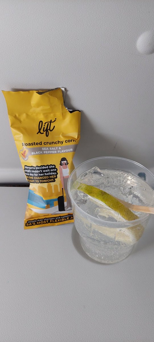 What a great way to travel. Once again an awesome experience aboard <a href="/LiftAirlineSA/">LIFT Airline</a> Hyper-friendly and efficient staff starting at check-in and continuing onboard the aircraft with plenty leg (and belly) room. Love it. <a href="/ForumofCJ/">Forum of Community Journalists</a>   this is how we travel from now on.