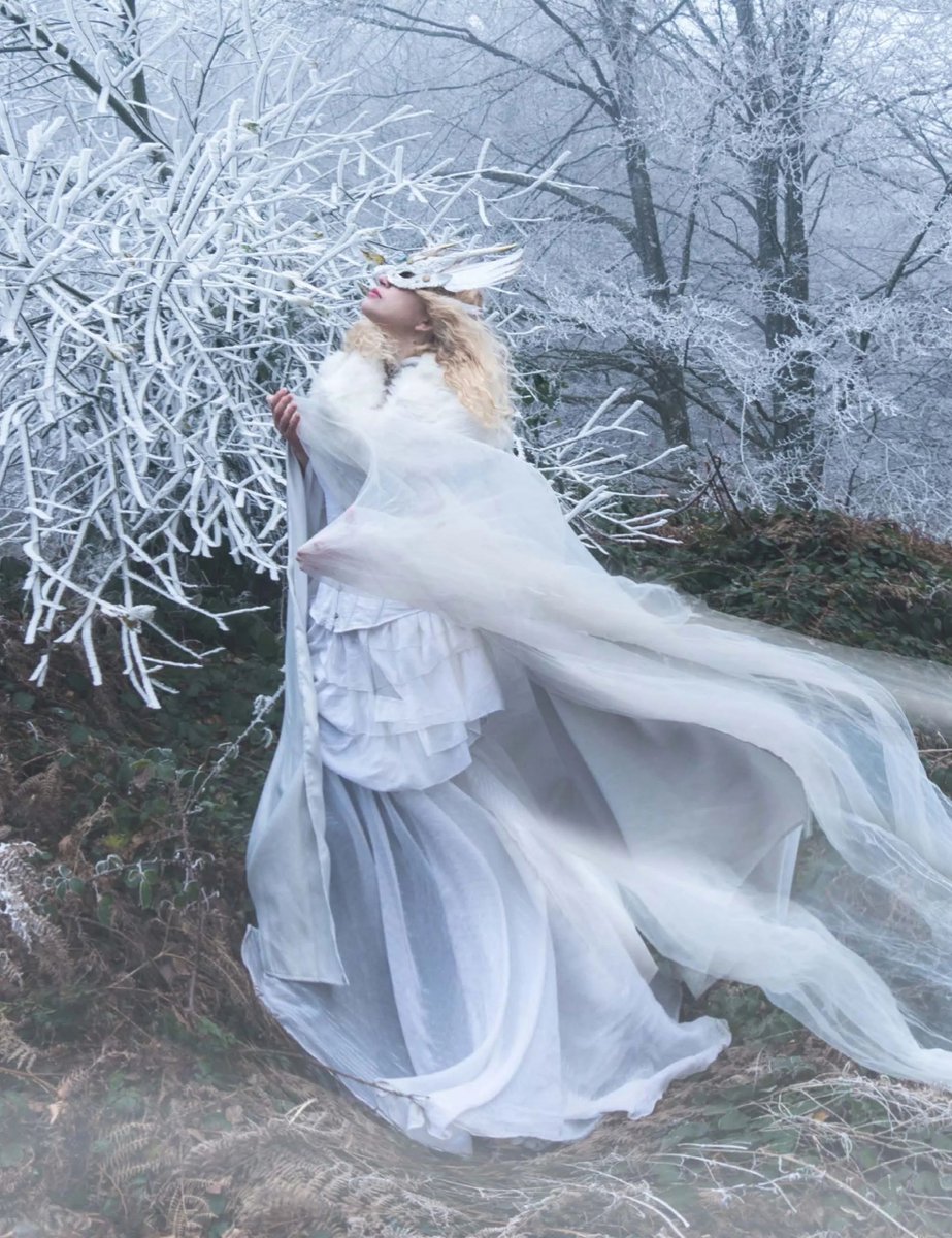 Faeriemagazine's tweet photo. Embrace winter's enchantment with rich, bold coats, silver jewelry, and velvet accents. Even in the chill, dress like the magical being you are—inspired by the White Witch's frosty elegance. ❄️✨ #WinterFashion #MagicalStyle https://t.co/sQV0d2W6nh #cslewis #witch https://t.co/iyMfDlK8QU