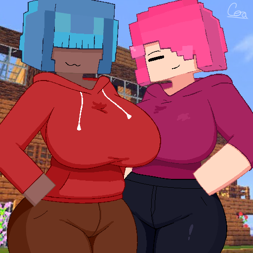 ns_creaticoa's tweet photo. Samantha y Yanira ( @/bryan__nexx ) construyeron su casita en minecraft 🪐 https://t.co/VpQUs0cnnY