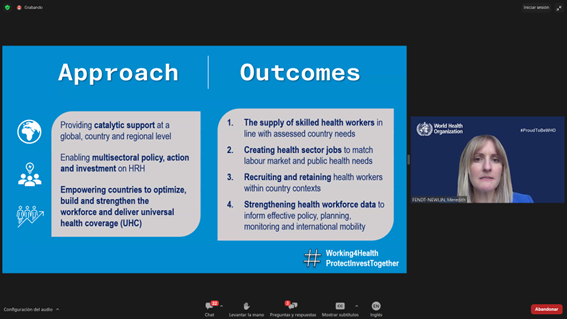 Interesting session from @Working4H (Joint @ilo, @WHO, @OECD programme) talking about the importance of investing in #HealthcareWorkforce!💪

Meaningful reflections from @DrMeredithFN regarding the approach and outcomes of this critical issue!✍️