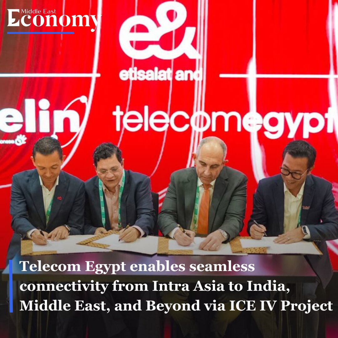 Economy_ME's tweet photo. e&, Telecom Egypt, Telin and a major Indian operator have signed a new Memorandum of Understanding (MoU) to form a consortium with the aim to develop the ICE IV Project. Read more https://t.co/9Dh9wuRmyA
@etisalatAnd @telecomegypt @Telin_Official #Telecom #Telecomunication #Tech https://t.co/H5lbYq8Vk9