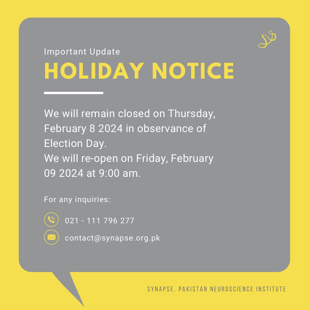 We will remain closed on Thursday, February 8 2024 in observance of Election Day. We will re-open on Friday, February 09 2024 at 9:00 am.