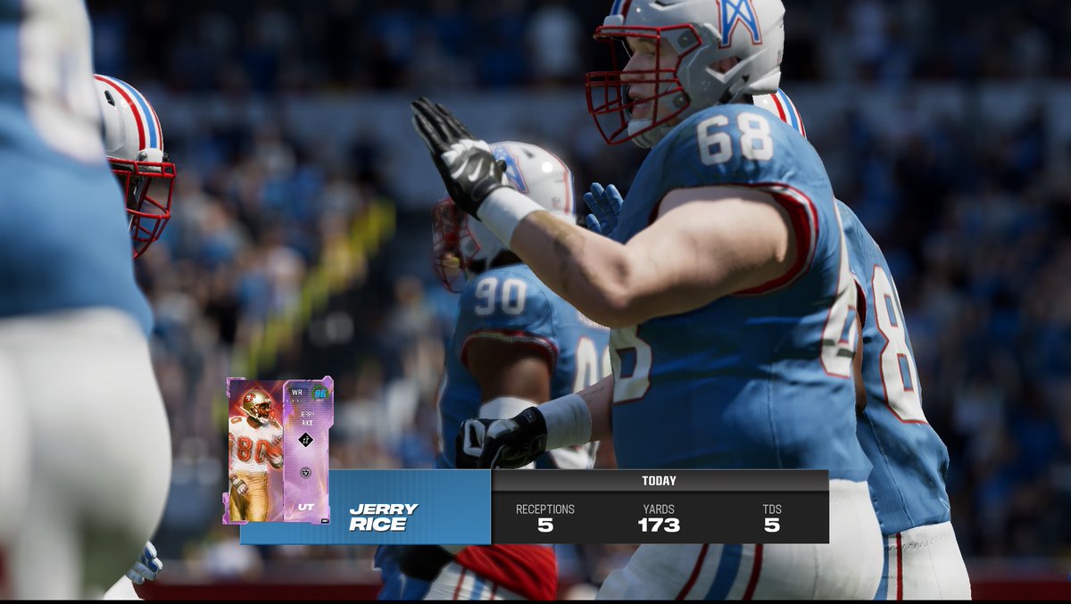 pecosROB's tweet image. Jerry Rice puttin up Randy Moss numbers lol #mut24 #Madden