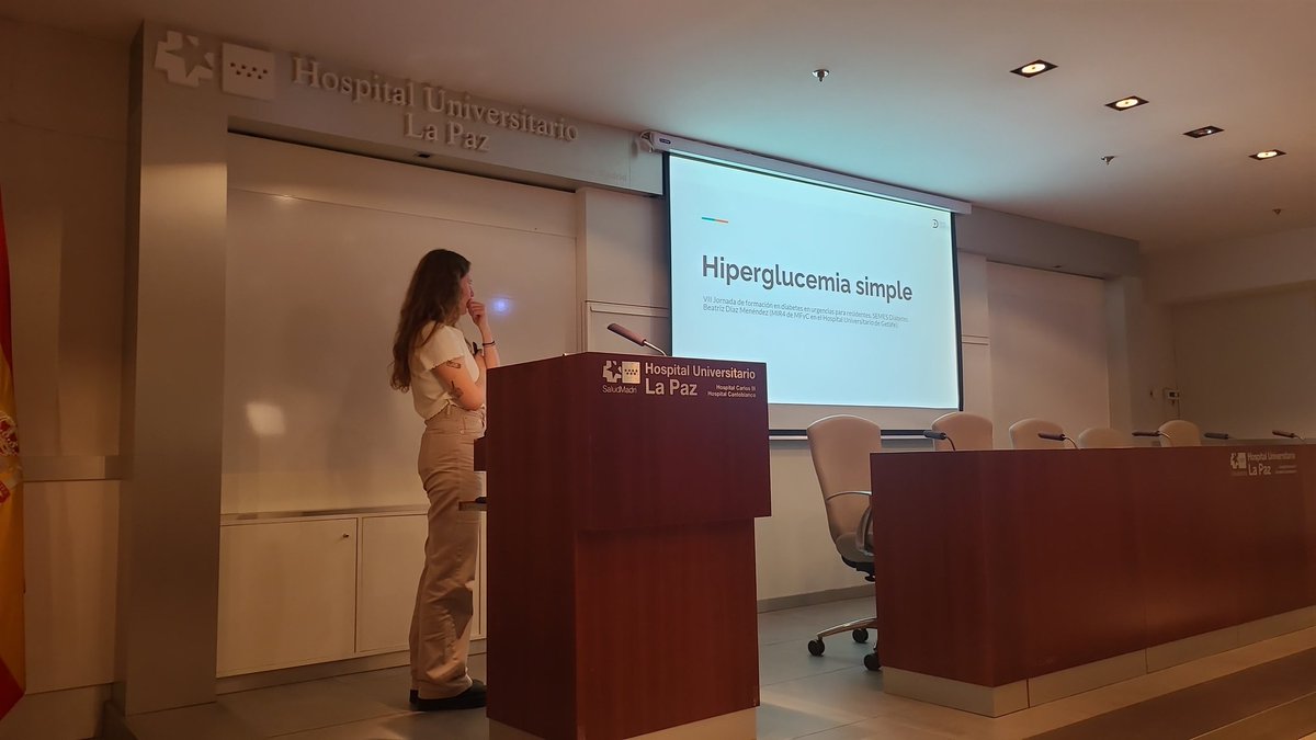 MGilMosquera's tweet photo. @SEMES_ @SEMESDiabetes @SEMESMadrid casos clínicos de complicaciones agudas de la DM contados por los MIR del hospital de Getafe, Beatriz Díaz, M.Teresa  Alcalá, Irene Cortiguera y Miguel López en la jornada de manejo de la diabetes en urgencias para MIR de @SEMESDiabetes https://t.co/0Y2ij9KtDx