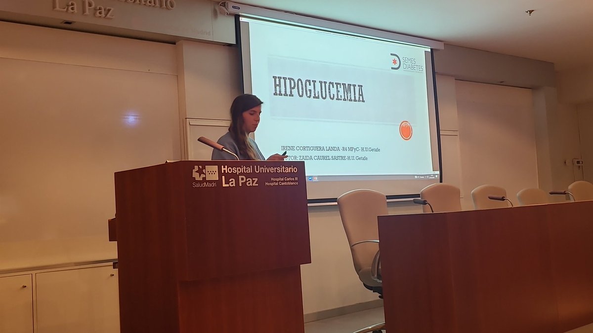 MGilMosquera's tweet photo. @SEMES_ @SEMESDiabetes @SEMESMadrid casos clínicos de complicaciones agudas de la DM contados por los MIR del hospital de Getafe, Beatriz Díaz, M.Teresa  Alcalá, Irene Cortiguera y Miguel López en la jornada de manejo de la diabetes en urgencias para MIR de @SEMESDiabetes https://t.co/0Y2ij9KtDx