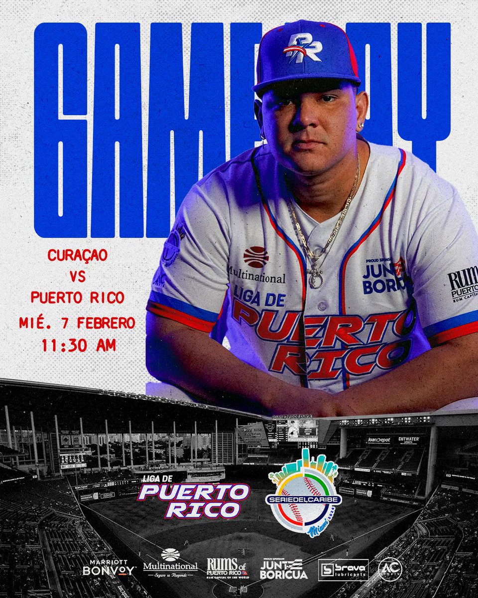 Hoy se juega por el pase a la semifinal de la Serie del Caribe. ¡Vamos Puerto Rico! 📺 @wapadeportes