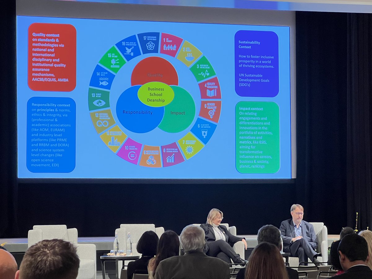 sebtran's tweet photo. The place to be for the deans of business schools : the #EFMD deans conference in the heart of Amsterdam. Sessions cover a lot of issues : societal impact of business schools, AI in teaching, evolution of business models, etc. Thanks to @EFMDNews for this moment ! https://t.co/dfRugTdYXd