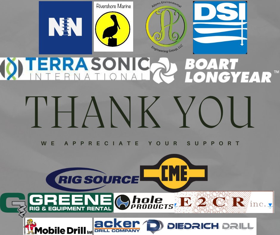 NDA4U's tweet photo. See you tonight for our Mid Atlantic Meeting.
Thanks to #CEM #HoleProducts #RigSource #AdamsEnvironmental #DiedrichDrill #NNDrilling #MobileDrill #Drillersservice #BoartLongyear #AckerDrills #GreeneRigs #TerraSonic #RivershoreMarine and E2CR.

Register at https://t.co/RPA0KJG9kK https://t.co/H8fFHkltVj