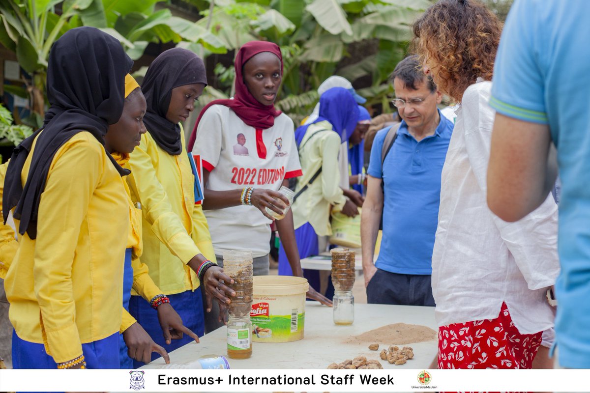 kontehgraphics's tweet photo. Day 4 focused on detailing the enriching experiences awaiting UTG students when they embarked on their academic journey at the University of Jaen. The staffs visited Fande ma in Tujereng to see how mbolow association is making an impact by nurturing youth Gambian girls. https://t.co/0NHVltLueJ