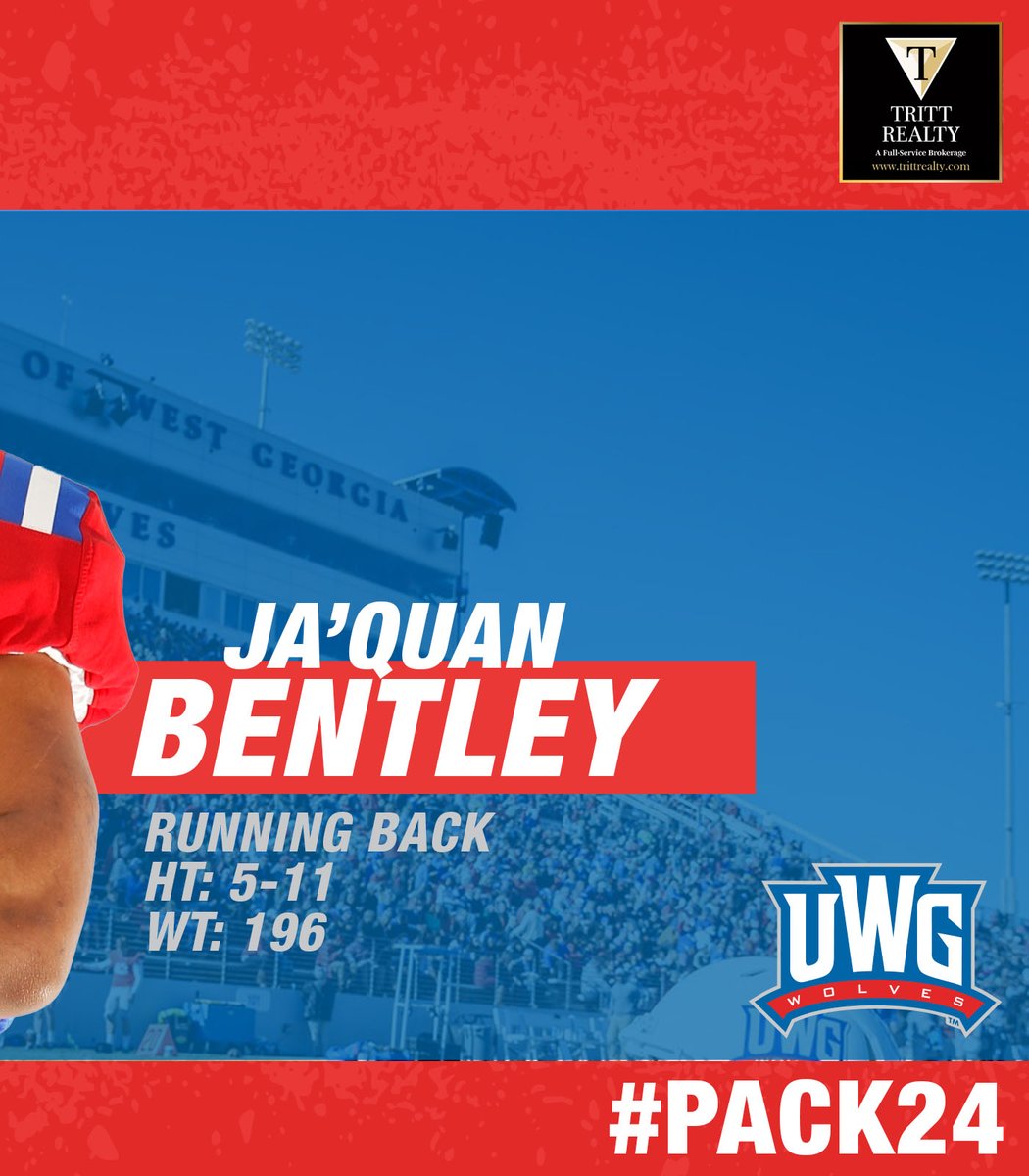 UWGFootball's tweet image. Our backfield just got a lot better 💯

Ja'Quan Bentley
🏈: Running Back
🏡: Thomaston, GA
🎓: Upson Lee HS
📏: 5-11 | 196
📽️: bit.ly/49h1vBa

#WeRunTogether | #Pack24 | @TrittRealty