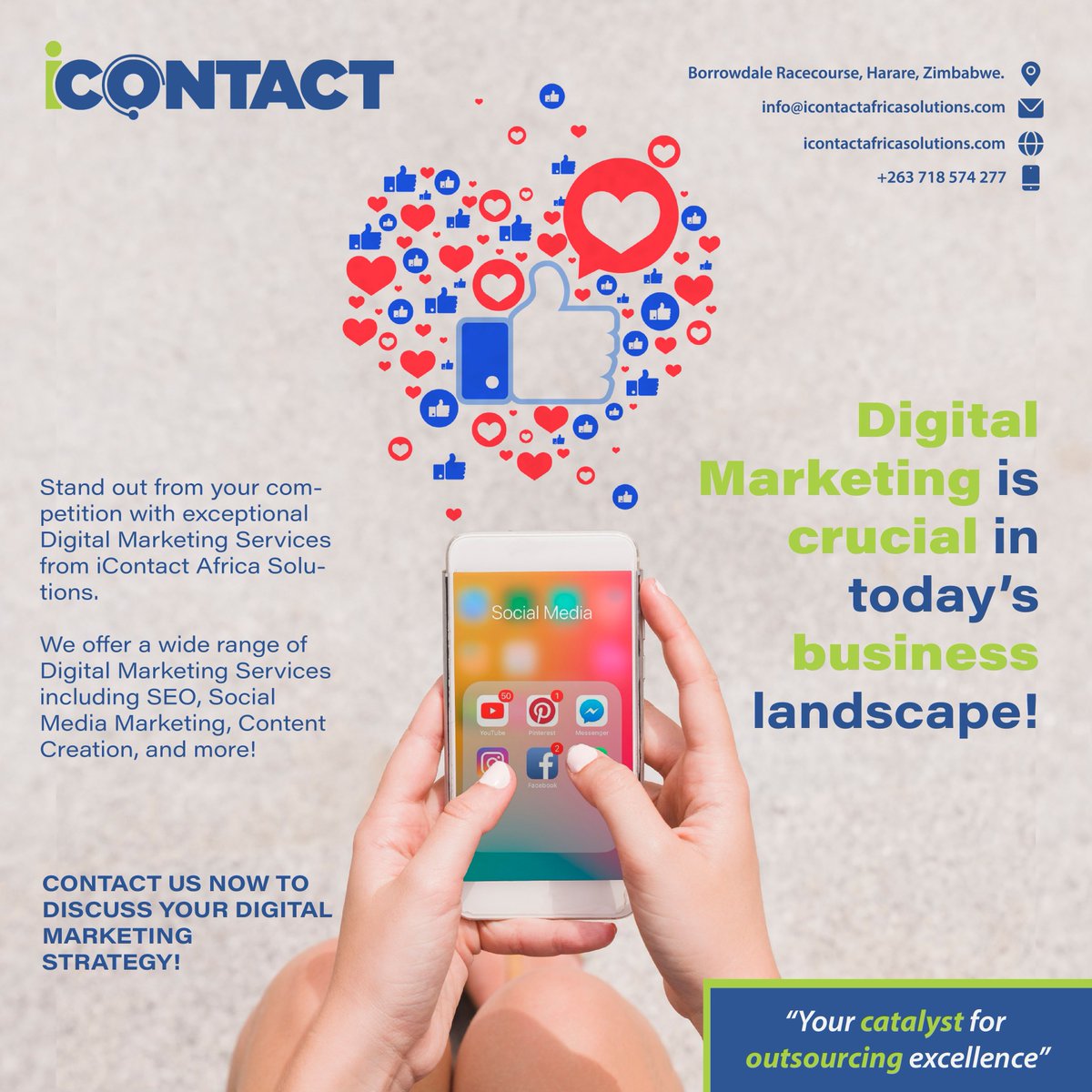 KevinTafad65735's tweet photo. From targeted digital marketing, to data-driven analytics, we provide the tools and expertise you need to differentiate yourself from the competition.
Book a free consultation session with us to discuss your needs:
https://t.co/zJDwSV9mIb
#iContact #DigitalMarketing https://t.co/R7AeMSYAVc