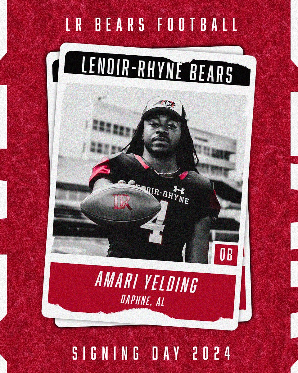 LRBearsFootball's tweet photo. Welcome Between the Bricks 🧱🐻🧱 @AmariYelding4

#GOBEARS | #BetweentheBricks | #NationalSigningDay https://t.co/KlD1gOc80t
