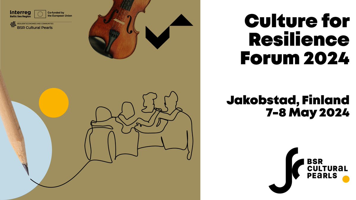 🌟 Discover the transformative power of #culture and gear up for an unforgettable experience at the #CultureForResilience Forum 2024 - #C4Rforum, set to take place in #Jakobstad🇫🇮 on 7-8 May 2024! 🚀 

Organised by the @CulturalPearls project, led by <a href="/CBSSsecretariat/">CBSS Secretariat</a> &amp; co-funded