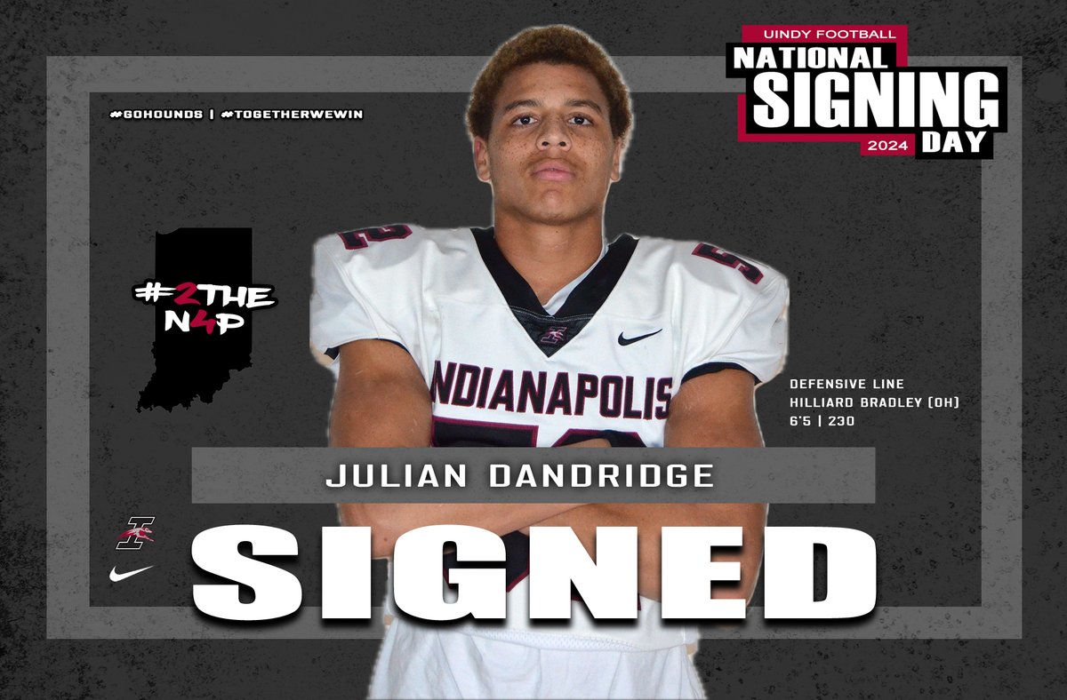 Welcome 2⃣THEN4⃣P ‼️

👤 <a href="/J_Dandridge2024/">Julian Dandridge</a>
🏈 Defensive Line
🎞️ tinyurl.com/3dzdtbpb

Officially a Hound! ✍️

#GoHounds | #TogetherWeWin