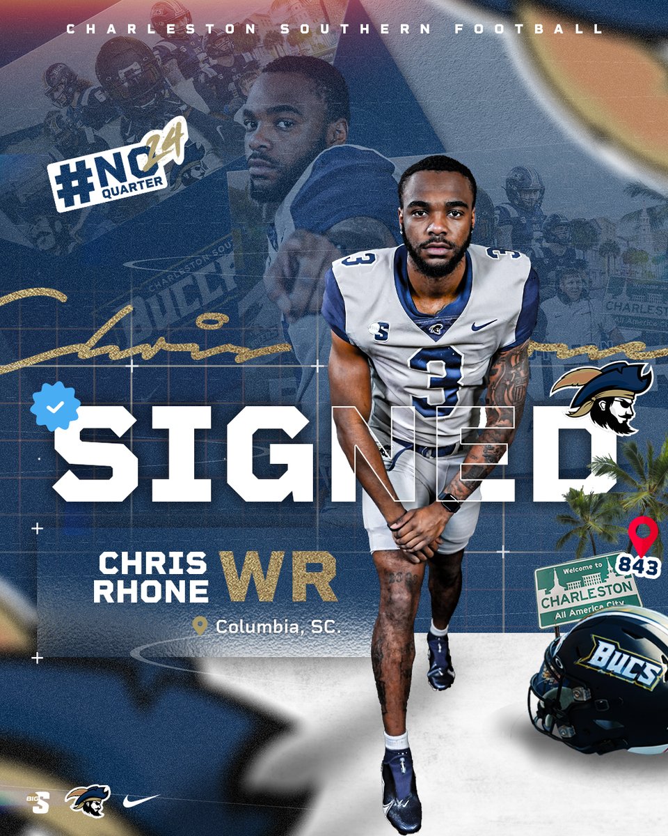 𝓢𝓲𝓰𝓷𝓮𝓭📝 Welcome Chris Rhone to CSU! A 6-3 wide receiver transfer from Coastal Carolina.