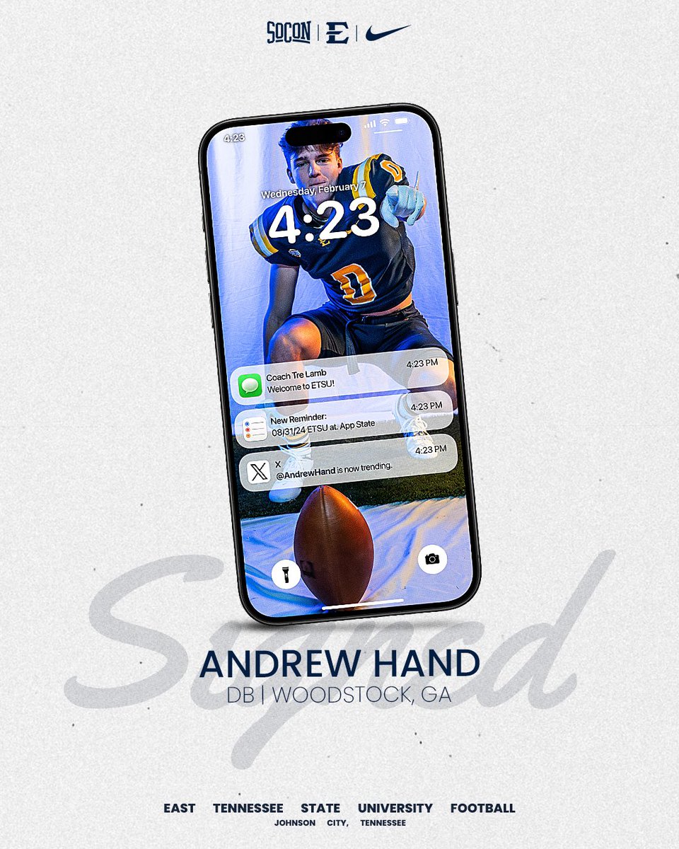 ETSU Football (@etsufootball) on Twitter photo SIGNED🖊️
Buc Nation, give a warm Johnson City welcome to our newest Buccaneer, <a href="/theandrewhand/">Andrew Hand</a>! ⚔️🏴☠️
#BurnTheBoats #TogetherWeWin SIGNED🖊️
Buc Nation, give a warm Johnson City welcome to our newest Buccaneer, <a href="/theandrewhand/">Andrew Hand</a>! ⚔️🏴☠️
#BurnTheBoats #TogetherWeWin