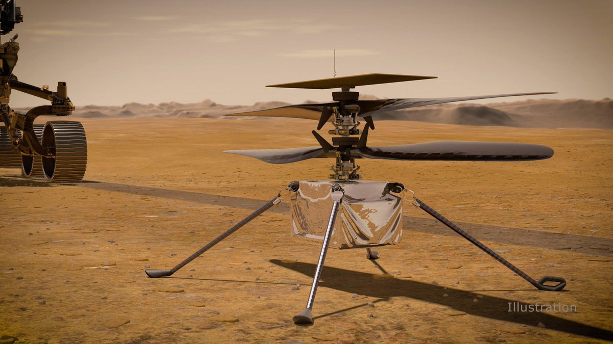 The rotorcraft/UAV on #ISRO's upcoming Mars Lander Mission will carry ≥5 kg of payloads!! 🚁

It'll fly upto 100 m in altitude &amp; take first of its kind measurements in the near-surface boundary of the Martian atmosphere (0-100m)! 🧪

Some of the payloads include...(1/2)