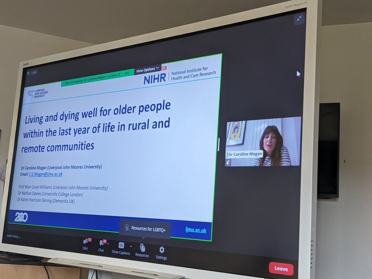 Excellent work, so beautifully presented this afternoon at #MCResearch2024 by @carolinemogan, exploring #PalliativeCare and #EOL in rural communities. Such important and valuable take home messages #hapc #hpm