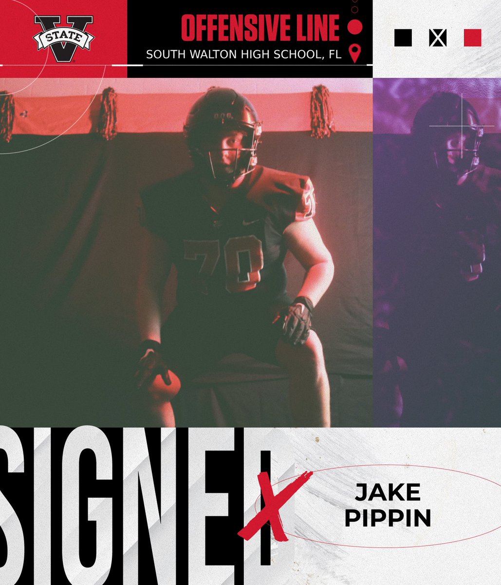 Valdosta State Football (@vstate_football) on Twitter photo 🔴⚫️2024 SIGNEE⚫️🔴
Jake Pippin ( <a href="/JakePippin5/">Jake Pippin</a> )
🔥: Offensive Line
📚: South Walton HS (Santa Rosa Beach, FL)
📏: 6'2 - 280
📽️: tinyurl.com/vxtjhs8e
#DOG #WaterTheSeed #VSUNSD24 🔴⚫️2024 SIGNEE⚫️🔴
Jake Pippin ( <a href="/JakePippin5/">Jake Pippin</a> )
🔥: Offensive Line
📚: South Walton HS (Santa Rosa Beach, FL)
📏: 6'2 - 280
📽️: tinyurl.com/vxtjhs8e
#DOG #WaterTheSeed #VSUNSD24
