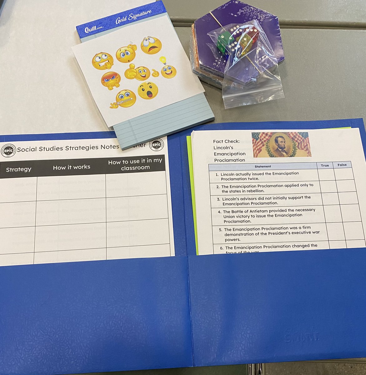 Excited about starting Day 3 of the 24 Fundamental Docs PD with <a href="/GRRECKY/">GRRECKY</a> in Somerset!  Materials set up &amp; ready to go!