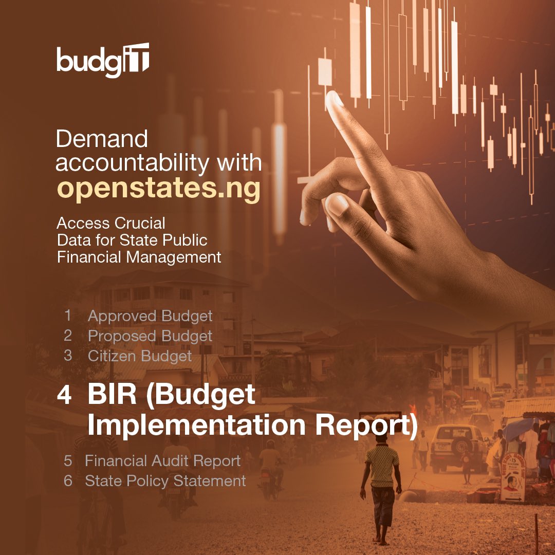 BudgITng's tweet photo. The Budget Implementation Report (BIR) provides feedback on the actual implementation of the budget. It compares what was in the approved budget with what was actually done or spent at the end of a fiscal year.
#Openstates #GetInvolved https://t.co/fUbwX8tKf8
