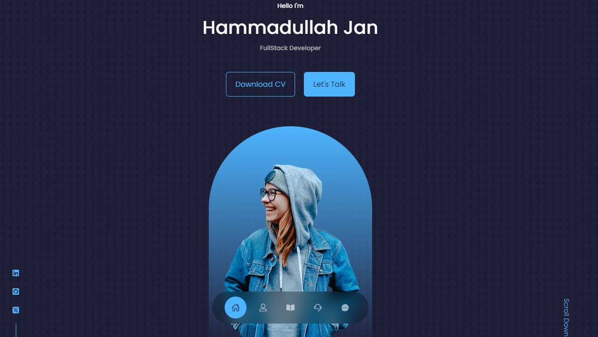 CodeeHammad's tweet image. React Portfolio Project -
✅I made a cool portfolio project in December, and now I want to share it with you guys !
Check it out The live preview here 👇 ||
Live preview : hamportfoliowebsite.netlify.app
Code here on Github 👇 ||
Github :github.com/CodeeHammad/po…
#reactjs