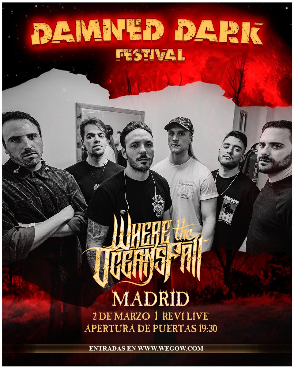 ¡¡Encantados de formar parte de la primera edición del Damned Dark Festival!!

¡Nos vemos el 2 de Marzo en la Revilive!