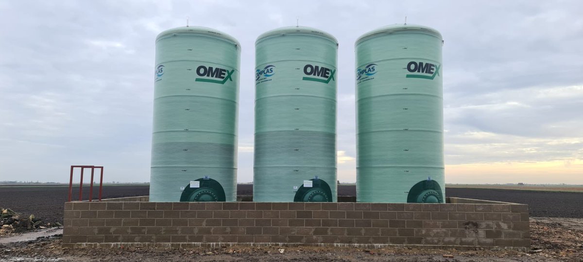 3 x 50m3 liquid fertiliser tanks delivered to Spalding on behalf of @OMEXCompanies . #LiquidFertiliser #SpringIsComing