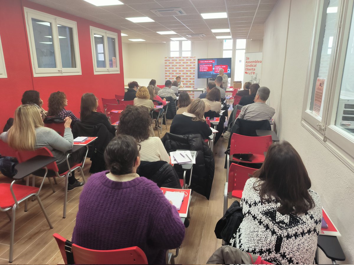 CCOO Tarragona #ElPoderDeCanviarhoTot (@ccootarragona) on Twitter photo Jornada d'acollida als nous delegats delegades de <a href="/ccoocatalunya/">CCOO de Catalunya</a> al local de #Tarragona, per donar-los a conèixer el sindicat, com ens organitzem, les funcions i els drets de la representació sindical.
Benvinguts i benvigudes a <a href="/CCOOTarragona/">CCOO Tarragona #ElPoderDeCanviarhoTot</a>
#OrgullCCOO #JornadaAcolllidaCCOO Jornada d'acollida als nous delegats delegades de <a href="/ccoocatalunya/">CCOO de Catalunya</a> al local de #Tarragona, per donar-los a conèixer el sindicat, com ens organitzem, les funcions i els drets de la representació sindical.
Benvinguts i benvigudes a <a href="/CCOOTarragona/">CCOO Tarragona #ElPoderDeCanviarhoTot</a>
#OrgullCCOO #JornadaAcolllidaCCOO