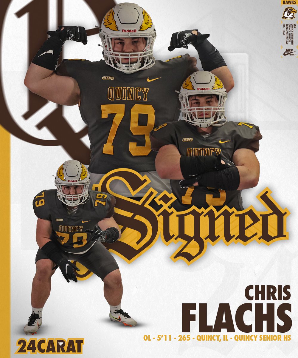 Quincy University Football (@quhawksfootball) on Twitter photo Hawk Nation, please welcome Offensive Lineman, Christopher Flachs <a href="/Chrisflachs79/">Christopher Flachs</a>, from Quincy Senior High School! Hawk Nation, please welcome Offensive Lineman, Christopher Flachs <a href="/Chrisflachs79/">Christopher Flachs</a>, from Quincy Senior High School!