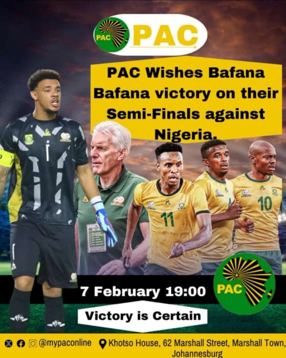 Class of 2024 on the verge of rewriting history books. Kungenzeka.
#BafanaBafana #Pac #EaglesvBafana