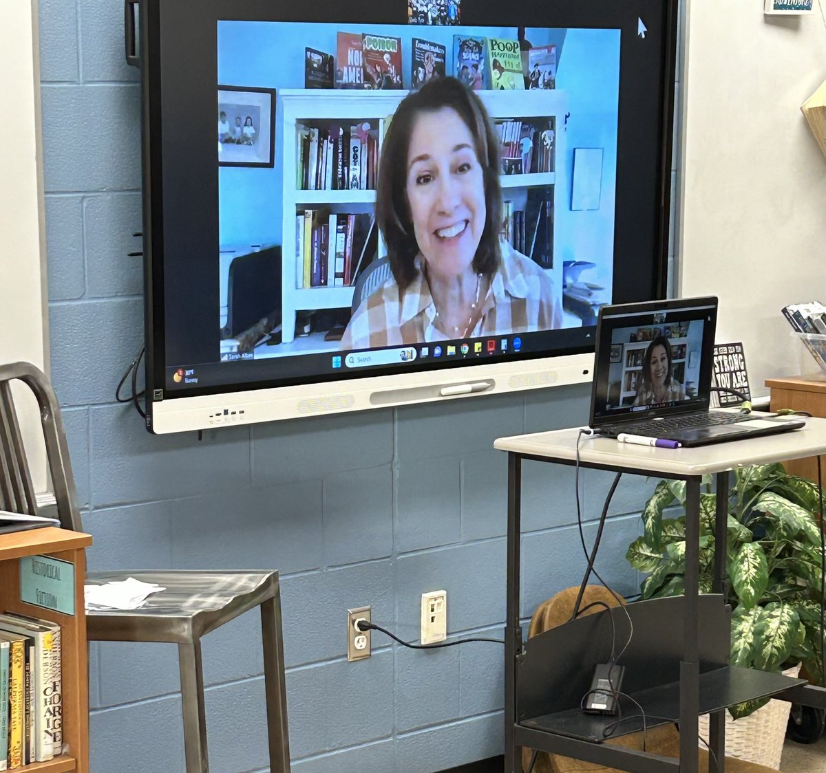 Thank you, @sarahalbee for starting our #WRAD2024 with a great visit! We appreciate your time! @litworldsays