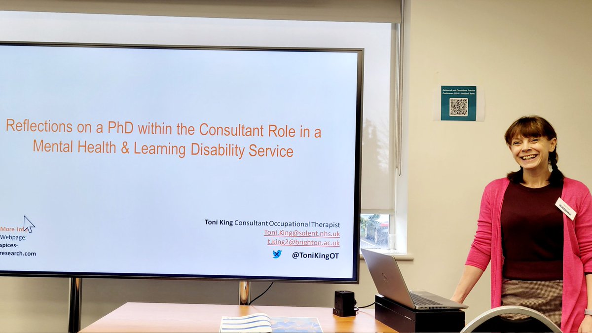 Incredible to hear about PhD reflections from the amazing @ToniKingOT 👏🏼
#ACPNetworking
@Southern_NHSFT <a href="/SolentNHSTrust/">Solent NHS Trust</a>
