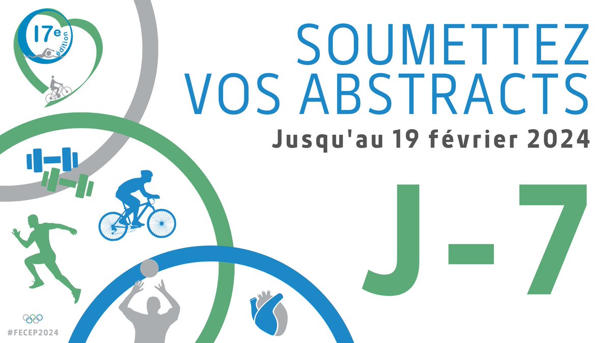 🚨 Prolongation des Abstracts 🚨

Plus que 7 jours pour soumettre votre travail de recherche pour le #FECEP2024 !

Soumission en ligne jusqu'au 19 février
➡️ forumeuropeen.com/abstracts