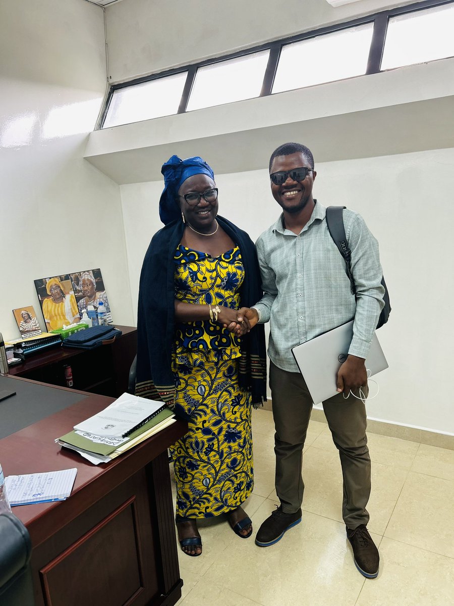 With funding from @aphrc , we had a bilateral meeting with the Head of the Senate Committee on Health, Senator Dabah M. Varpilah of Grand Cape Mount County and Senator Botoe (Member of the Committee), both committed to support the passage of the public health bill in Liberia.