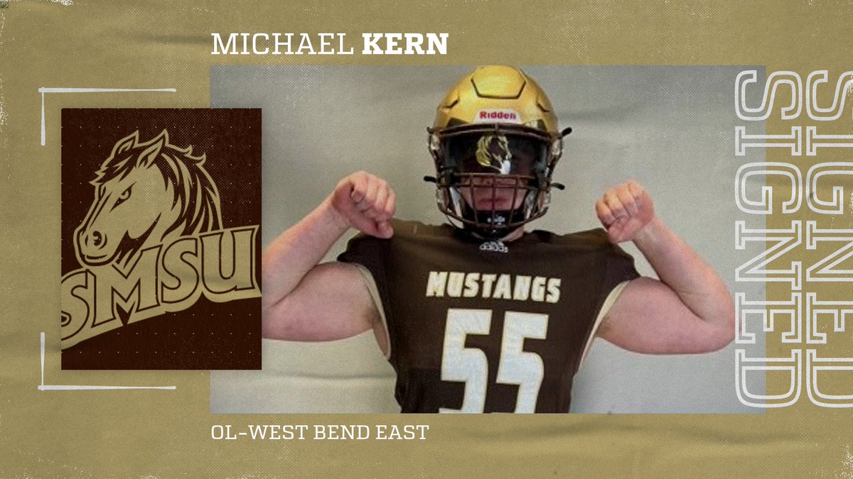 Mustang Territory, please welcome Michael Kern OL! 🐴 @michael20kern20 #LetsRide