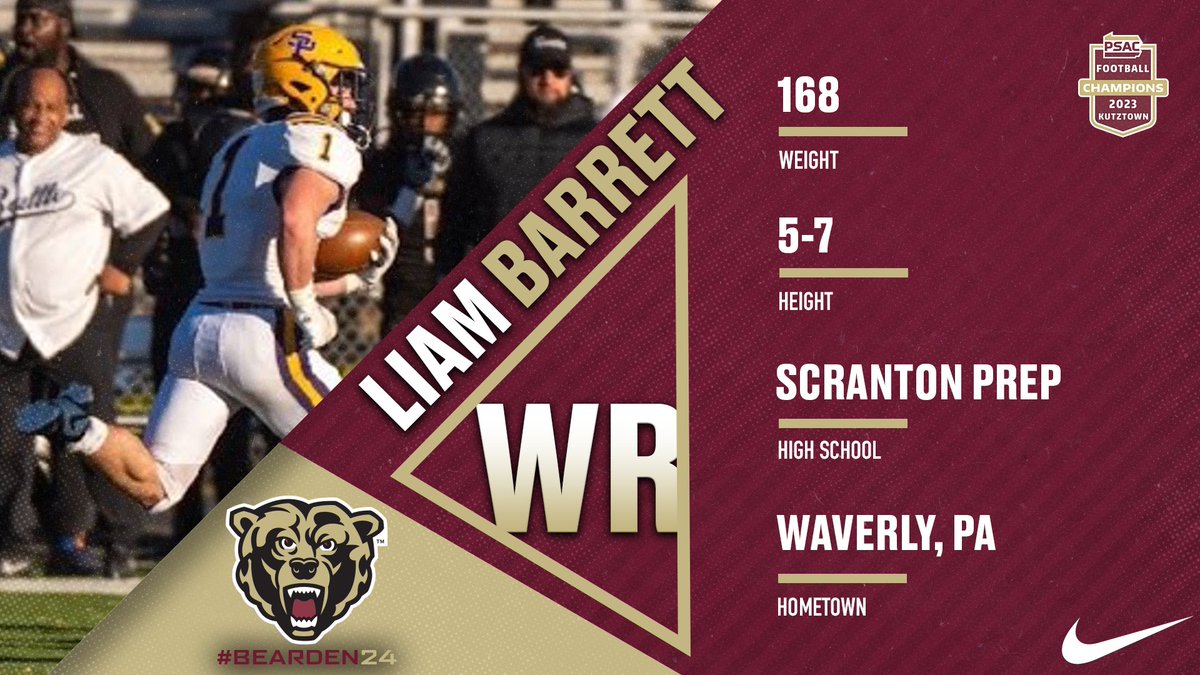 Kutztown Football 🐻 tweet media
