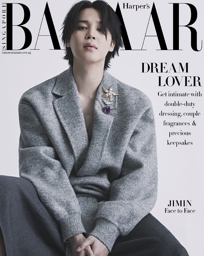 JiminGlobal's tweet photo. Jimin in collaboration with Tiffany &amp; Co. will grace the February 2024 special dual cover of Harper’s BAZAAR Singapore! 

This marks Jimin’s third Harper’s BAZAAR magazine cover. 

“JIMIN 
Face to Face” 

#JIMINxTIFFANY
#JIMINxHarpersBazaarSG https://t.co/UbycCroQjk