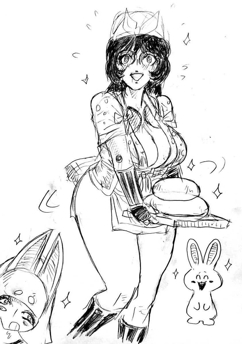 ただ粛々と
メガネちゃんむちむち絵を
アップし侍りぬ🥹 