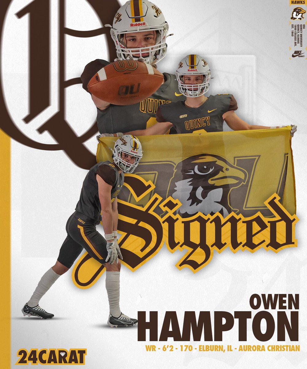 Hawk Nation, please welcome Wide Receiver, Owen Hampton <a href="/owen_hampton8/">Owen Hampton</a>, from Aurora Christian!