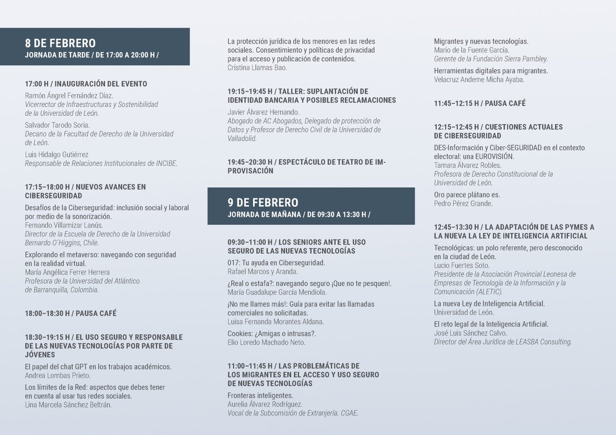 CyberCamp (@cybercampes) on Twitter photo ➡️ Este jueves comienza una nueva jornada de #CyberCampUnileon (<a href="/unileon/">Universidad de León</a>). Una oportunidad única para formarse en materia de #ciberseguridad🛡️.
👉Inscríbete: forms.gle/ZWSUgajNoUEvyU…
🖱 o síguela a través de streaming: youtube.com/watch?v=G-QdrO… ➡️ Este jueves comienza una nueva jornada de #CyberCampUnileon (<a href="/unileon/">Universidad de León</a>). Una oportunidad única para formarse en materia de #ciberseguridad🛡️.
👉Inscríbete: forms.gle/ZWSUgajNoUEvyU…
🖱 o síguela a través de streaming: youtube.com/watch?v=G-QdrO…