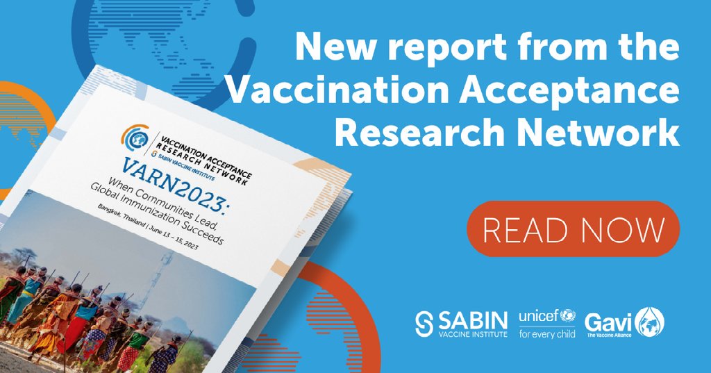 Key  insights from the 2023 VARN Conference now available! The #VARN2023 report shows lessons for #VaccineEquity, essential #ChildhoodImmunization catch-up, and enhancing life-course vaccination.
@SabinVaccine @gavi @UNICEF @JhpiegoTanzania 

vaccineacceptance.org/varn2023-confe…